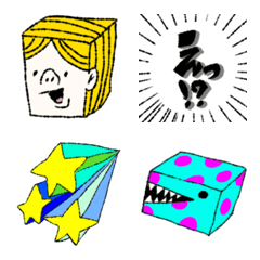 various square face emoji