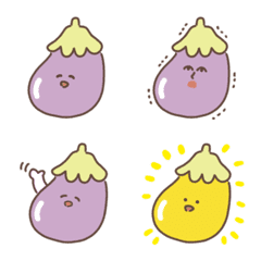 Cute eggplant emoji 3