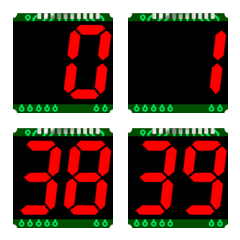 7-segment LED 2-digit module # 1