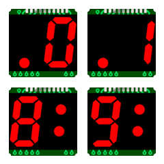 7-segment LED 2-digit module #4