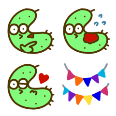 Happy Cucumber Emoji