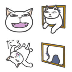 真っ白い猫ちゃんの絵文字