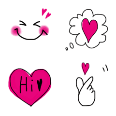 pink emoji HEART
