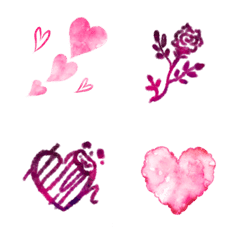 Valentine emoji set