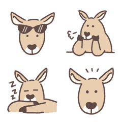 Wild Lazy Kangaroo Emoji