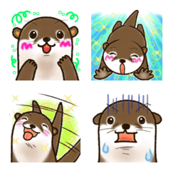 Have a fan day with otters.emoji.