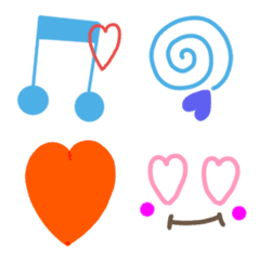 Cute Emoji full of hearts5