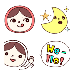 Cute&colorful matryoshka face Emojis