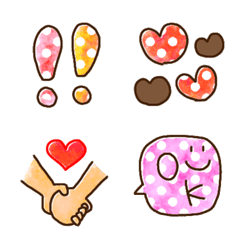 Hand-painted cute emoji