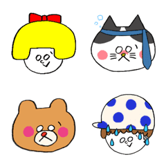 Cute okappa&boy emoji
