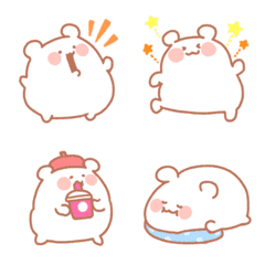 Soft and cute bear emoji