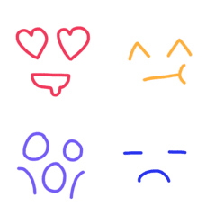 Colorful simple emojis 3