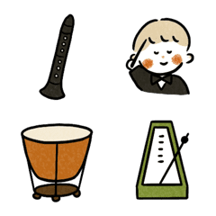 Emoji of various musical instruments