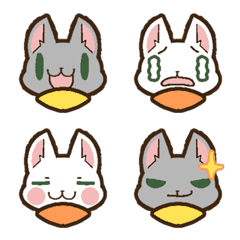 Twin kittens Zucku&Pocke [Emoji01]