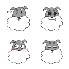 Cute Schnauzer Dog Emoji