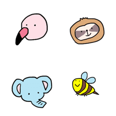 Colorful cute animals Emoji