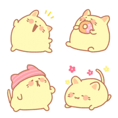 Fluffy & cute cat emoji