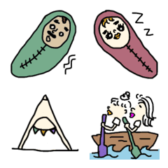 camp holiday girl emoji