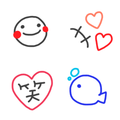 Colorful and simple emojis