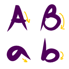 手寫字母貼-A.B.C.a.b.c.1.2.3(17)