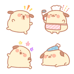 Fluffy and cute dog emoji