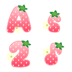 Strawberry Alphabet Emoji