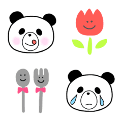 Loose panda cute emoji