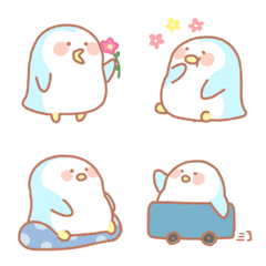 Fluffy & cute penguin emoji