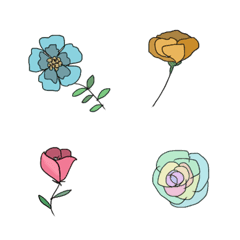 Colorful floral emoji5