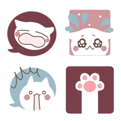 Colorful Nyanko dull color Emoji