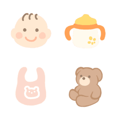 Easy to use cute baby emoji