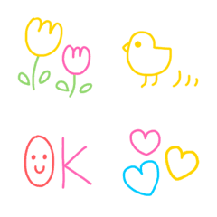 Simple Emoji colorful.
