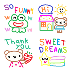 かわいいシンプル英語絵文字22 Line絵文字 Line Store