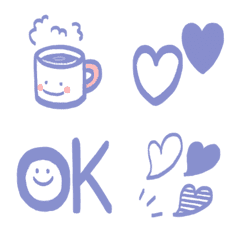 simple blue_Emoji.