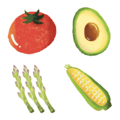 watercolor paint series (vegetables)