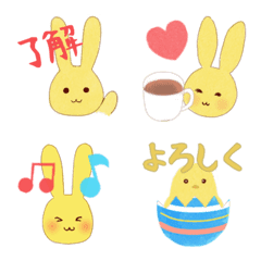How convenient.Fluffy rabbit Emojis