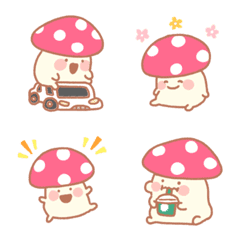 Fluffy mushroom emoji