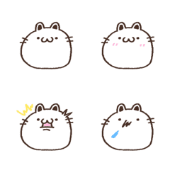 Simple roughly cat Emoji