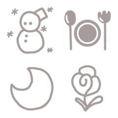 yurukawa  gray emoji