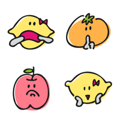 Humorous fruits face