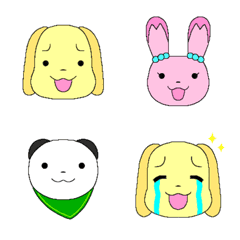 Emoji  Dog,Rabbit,Panda