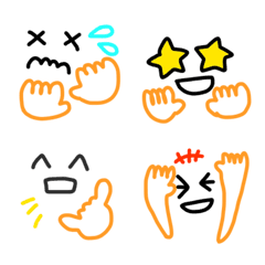 Colorful face emojis 4