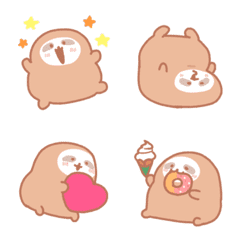 Fluffy sloth emoji