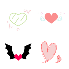 A lot of heart cute emoji