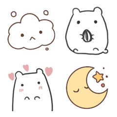 white hamster emoji3