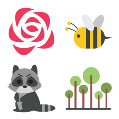 Flowers, Nature and Weather Emojis