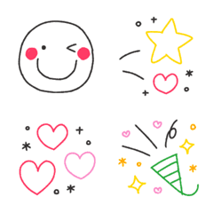 Simple line art emoji