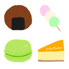 Japanese sweets and Western sweets.