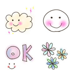 Japanese cute colorful emoji 2