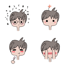 brown hair emoji